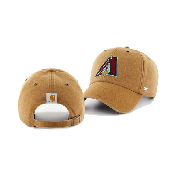 Men's Arizona Diamondbacks Carhartt X 47 Brand Khaki Clean Up Hat
