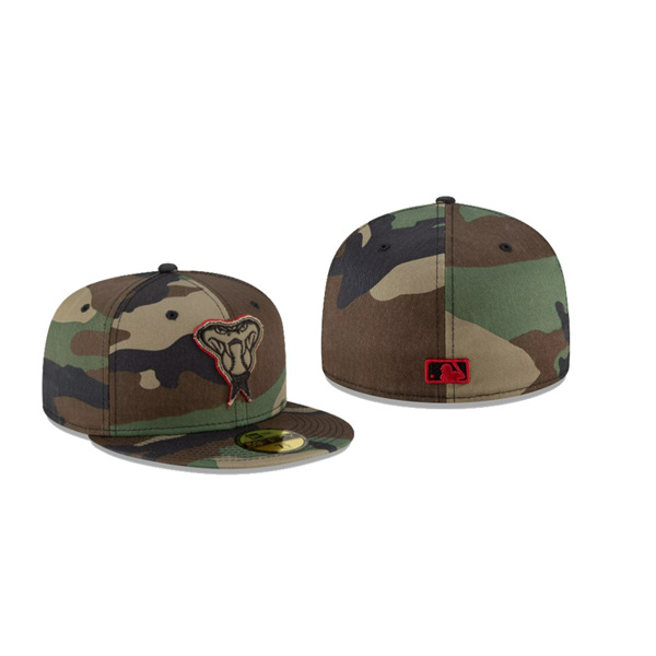Men's Arizona Diamondbacks Forest Pop Camo Green 59FIFTY Fitted Hat