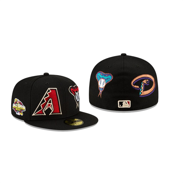 Men's Arizona Diamondbacks Patch Pride Black 59FIFTY Fitted Hat