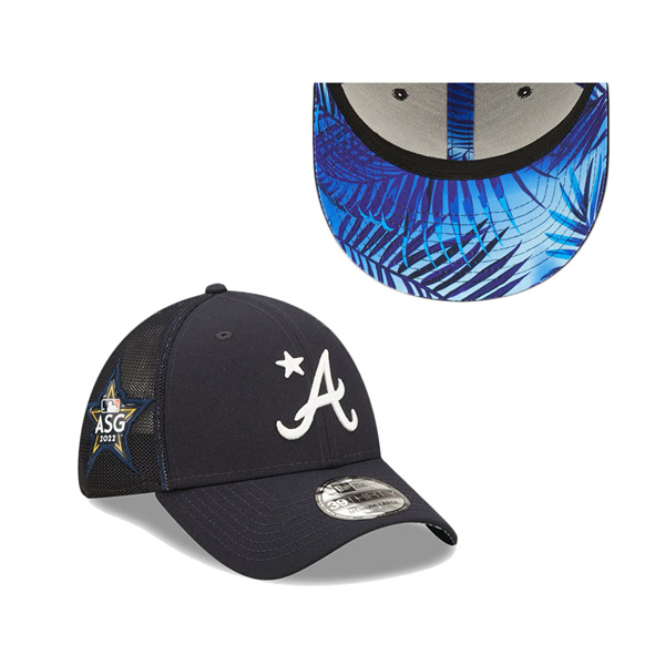 Atlanta Braves Navy 2022 MLB All-Star Game Workout 39THIRTY Flex Hat