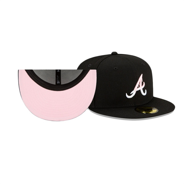 Atlanta Braves Team Drip Black 59FIFTY Fitted Hat