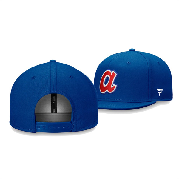 Atlanta Braves Cooperstown Collection Royal Core Snapback Hat