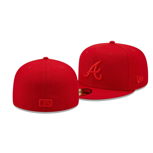 Atlanta Braves Color Pack Scarlet 59FIFTY Fitted Hat