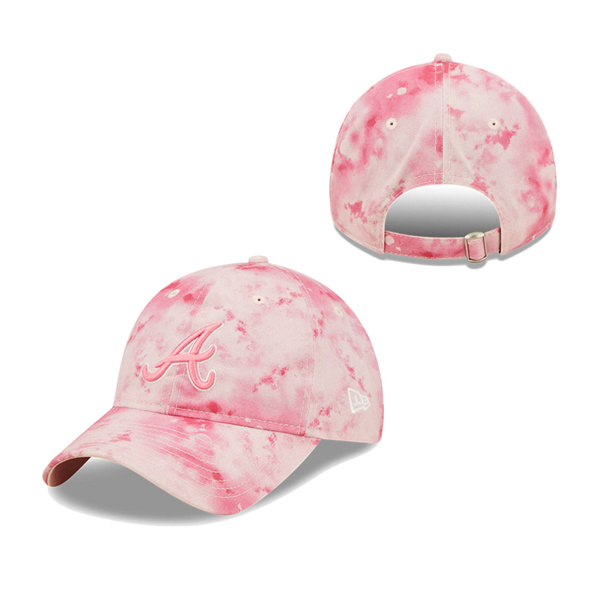 Girls Youth Atlanta Braves New Era Pink 2022 Mother's Day 9TWENTY Adjustable Hat
