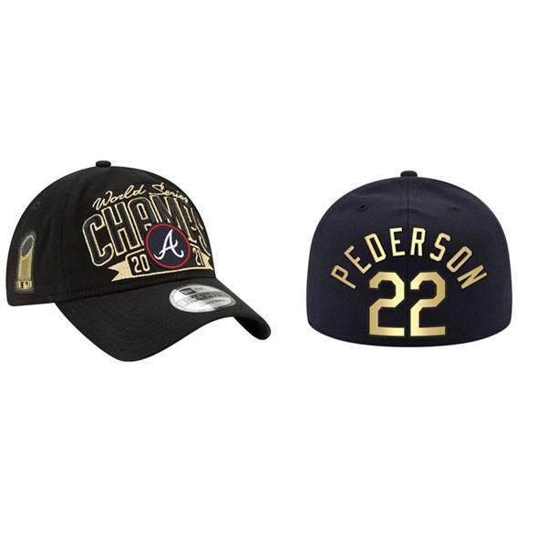 Joc Pederson Atlanta Braves Black 2021 World Series Champions Hat