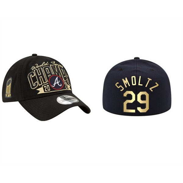 John Smoltz Atlanta Braves Black 2021 World Series Champions Hat