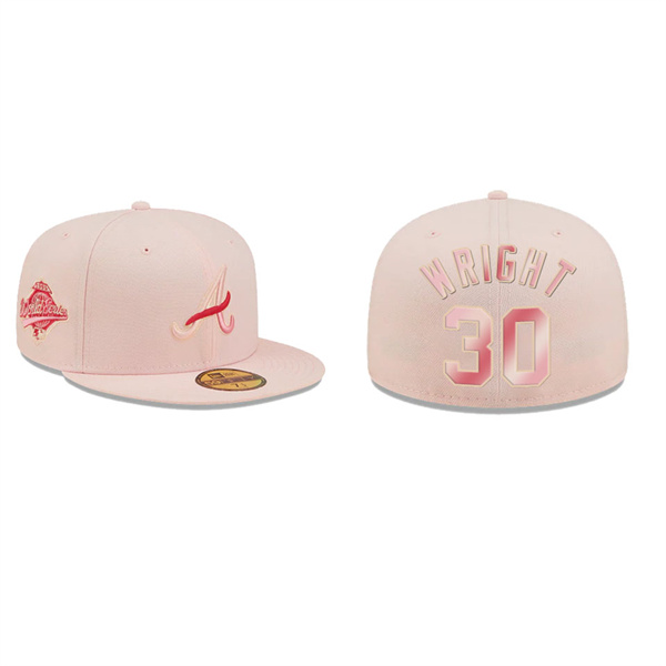 Kyle Wright Atlanta Braves Pink Blossoms Fitted Hat