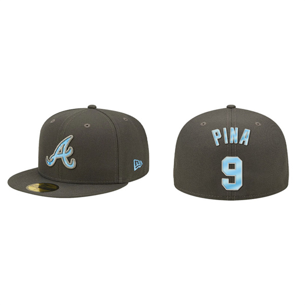 Manny Pina Atlanta Braves 2022 Father's Day On-Field 59FIFTY Fitted Hat
