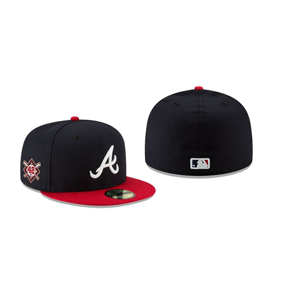 Men's Atlanta Braves Jackie Robinson Day Black 59FIFTY Fitted Hat