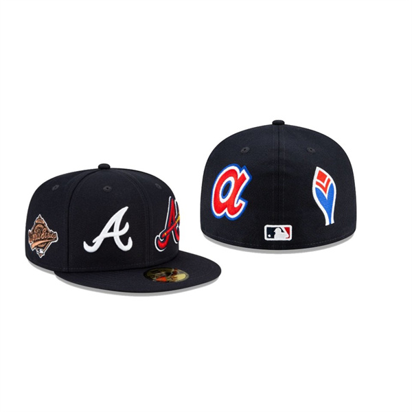 Men's Atlanta Braves Patch Pride Black 59FIFTY Fitted Hat