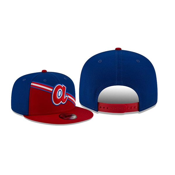 Men's Atlanta Braves Color Cross Blue 9FIFTY Snapback Hat