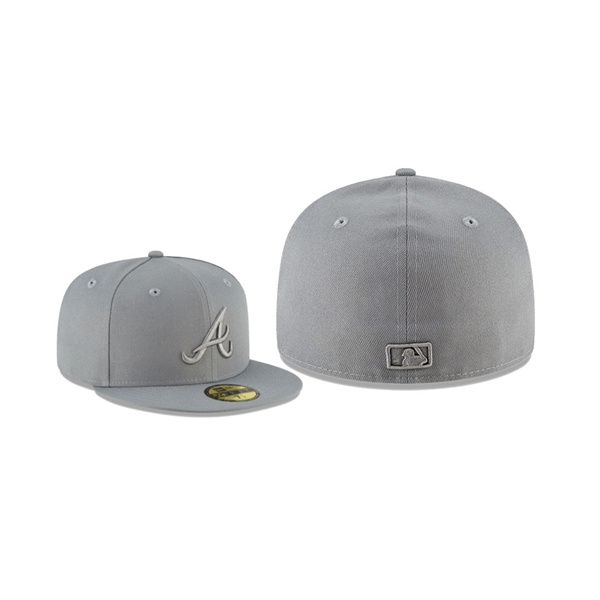 Men's Atlanta Braves Storm Tonal Gray 59FIFTY Fitted Hat