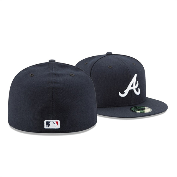 Men's Braves 9-11 Remembrance Sidepatch Navy 59FIFTY Fitted New Era Hat