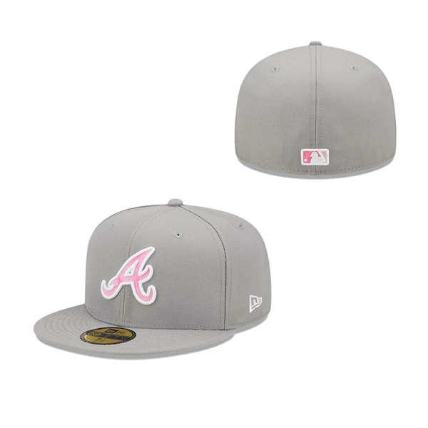Men's Atlanta Braves New Era Gray 2022 Mother's Day On-Field 59FIFTY Fitted Hat