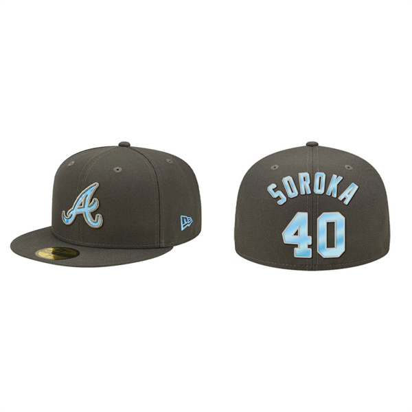 Mike Soroka Atlanta Braves 2022 Father's Day On-Field 59FIFTY Fitted Hat
