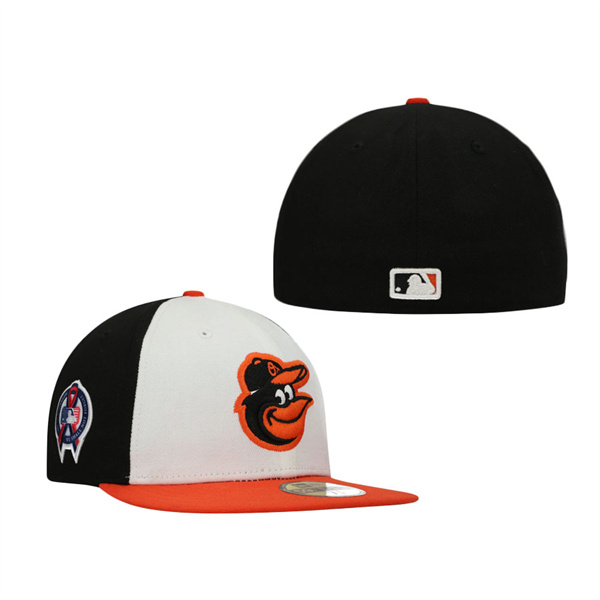 Baltimore Orioles 9/11 Memorial Side Patch Fitted Hat Black