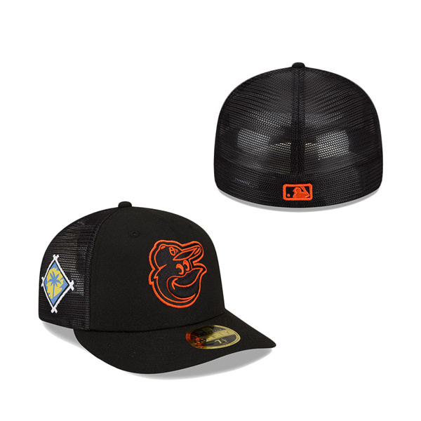 Baltimore Orioles New Era 2022 Spring Training Low Profile 59FIFTY Fitted Hat Black