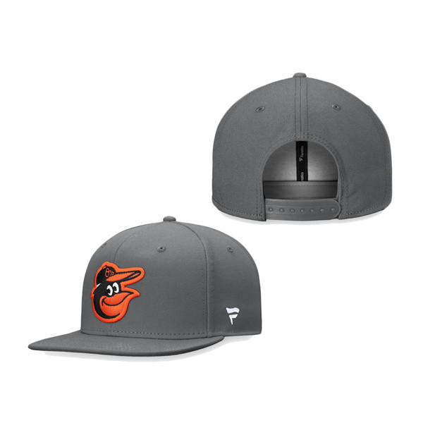 Baltimore Orioles Fanatics Branded Snapback Hat Graphite