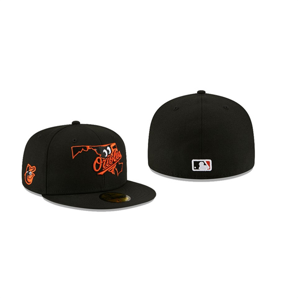 Men's Baltimore Orioles Local Black 59FIFTY Fitted Hat