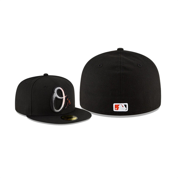 Men's Baltimore Orioles Ombre Black 59FIFTY Fitted Hat
