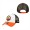 Youth Baltimore Orioles Orange Black White Fresh 9FORTY Trucker Snapback Hat