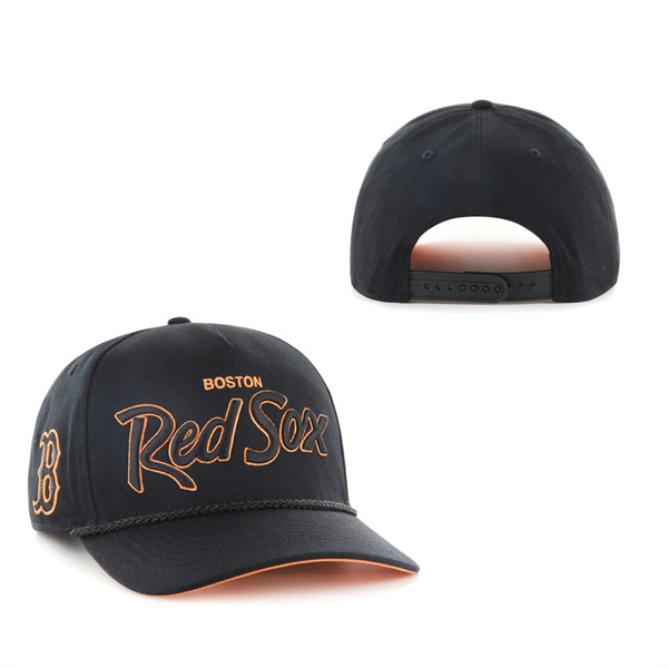 Boston Red Sox '47 Mango Undervisor Hitch Snapback Hat Black