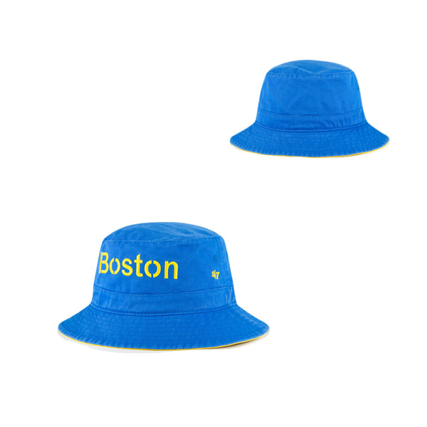 Boston Red Sox Blue 2021 MLB City Connect Team Bucket Hat
