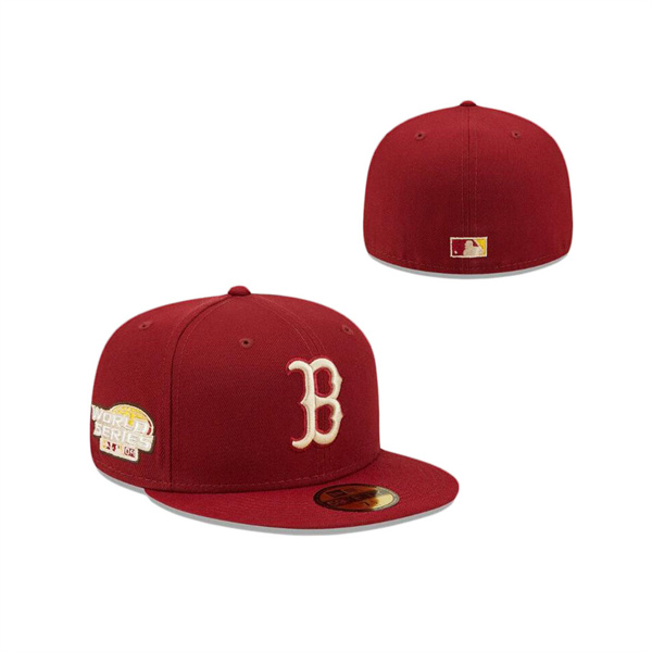 Boston Red Sox Cardinal Sunshine 59FIFTY Fitted Hat