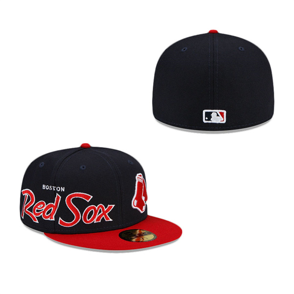 Boston Red Sox Double Logo 59FIFTY Fitted Hat