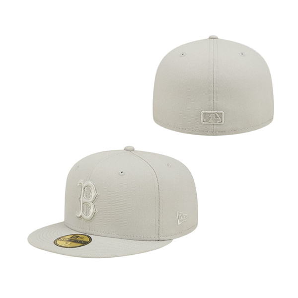 Boston Red Sox New Era Icon Color Pack 59FIFTY Fitted Hat Gray