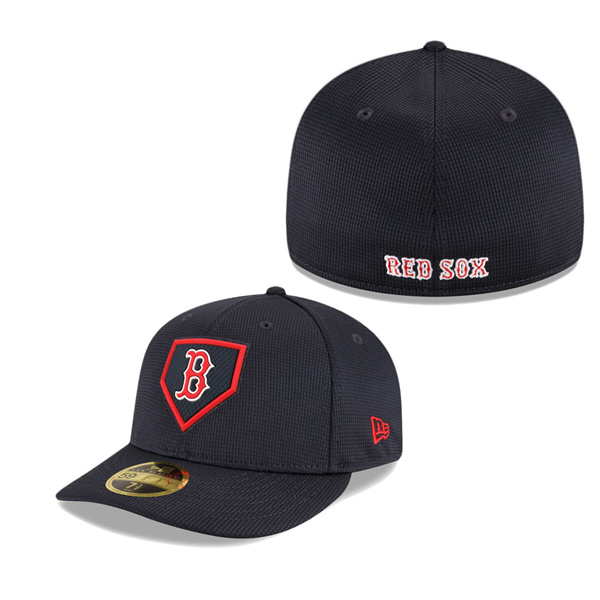 Boston Red Sox Navy Clubhouse Low Profile Fitted Hat