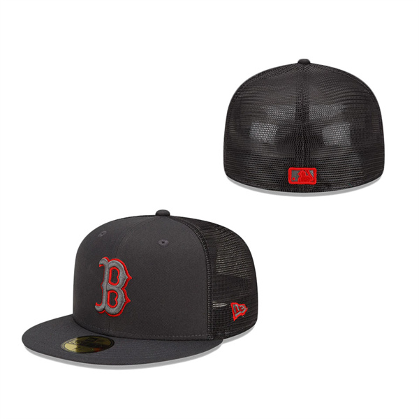 Boston Red Sox New Era 2022 Batting Practice 59FIFTY Fitted Hat Graphite