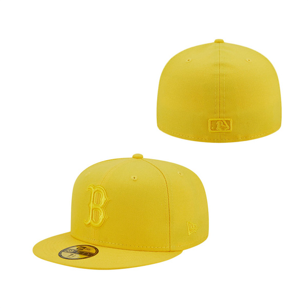 Boston Red Sox New Era Icon Color Pack 59FIFTY Fitted Hat Yellow