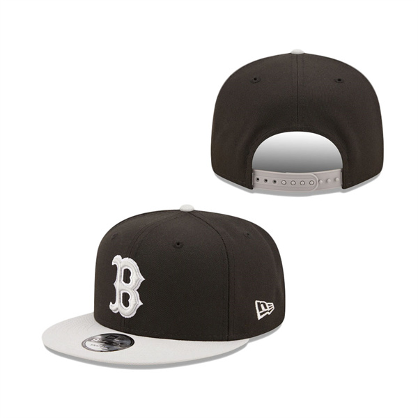 Boston Red Sox New Era Spring Two-Tone 9FIFTY Snapback Hat Black Gray