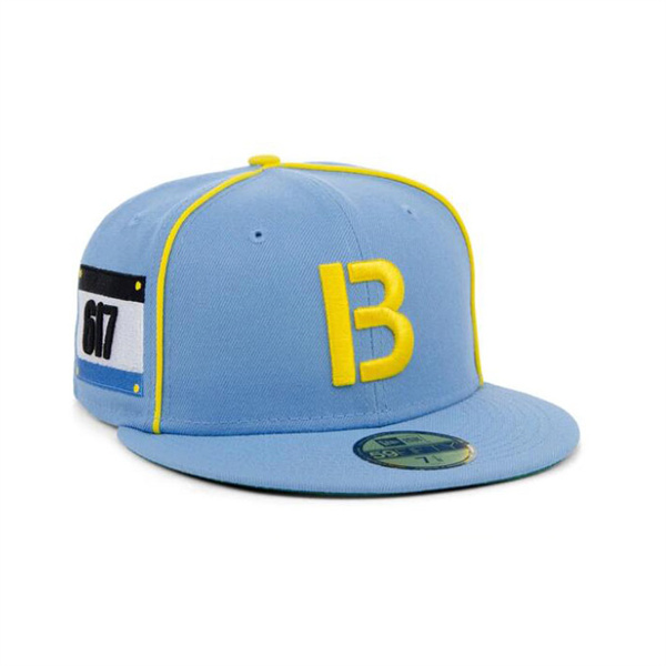 New Era X Lids Hd Boston Red Sox Powder Blue Pipe 59FIFTY Fitted Hat