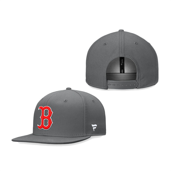 Boston Red Sox Fanatics Branded Snapback Hat Graphite