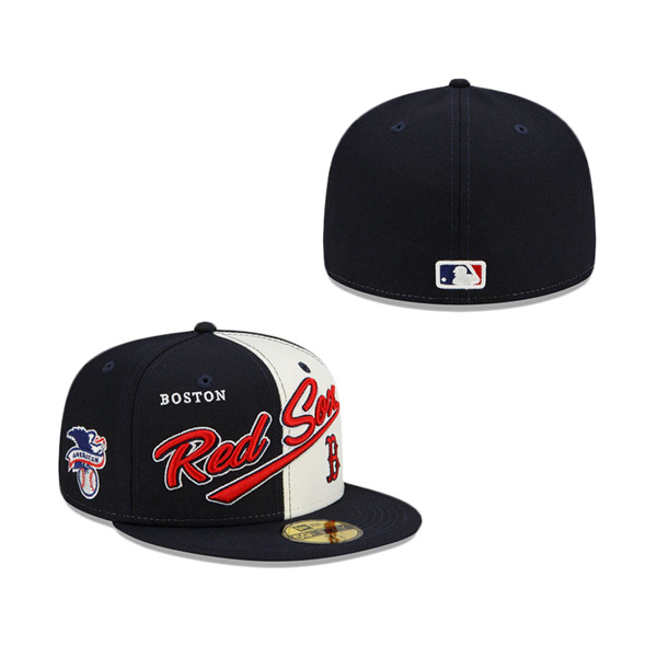 Boston Red Sox Split Front 59FIFTY Fitted Hat
