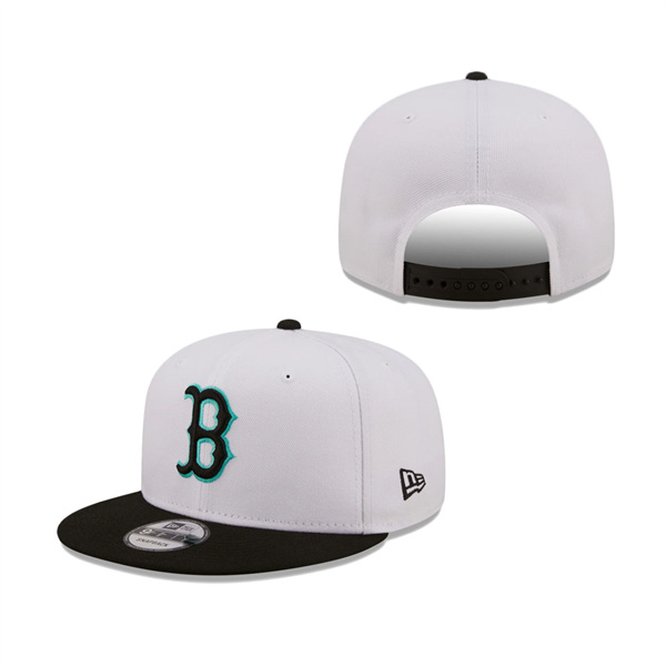 Boston Red Sox New Era Spring Two-Tone 9FIFTY Snapback Hat White Black