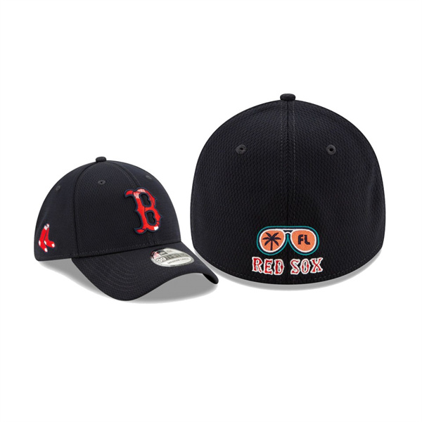 Men's Boston Red Sox 2021 Spring Training Navy 39THIRTY Flex Hat