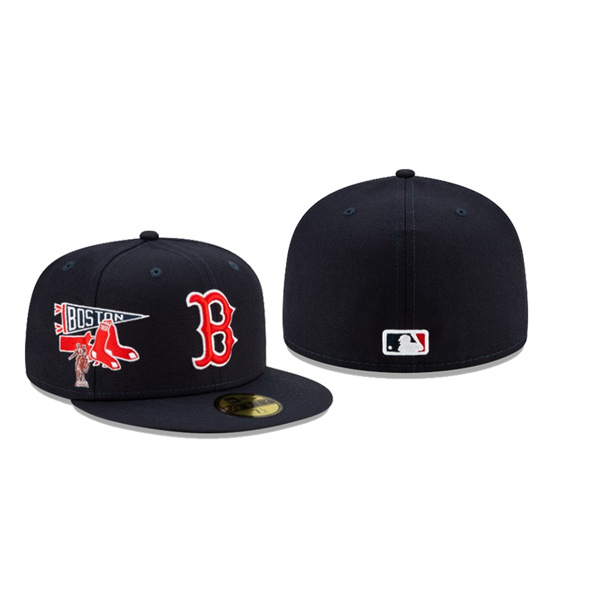 Men's Boston Red Sox City Patch Navy 59FIFTY Fitted Hat
