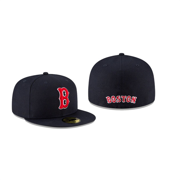 Men's Boston Red Sox Ligature Navy 59FIFTY Fitted Hat