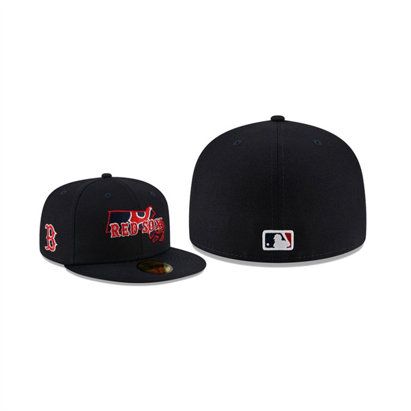 Men's Boston Red Sox Local II Navy 59FIFTY Fitted Hat