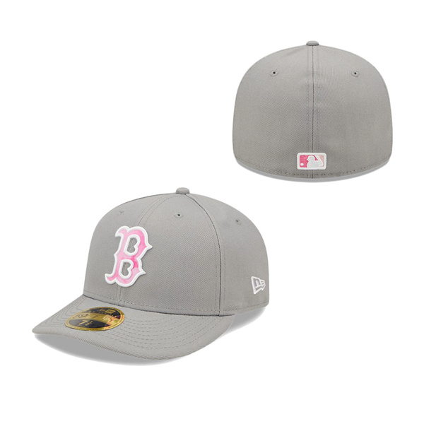 Men's Boston Red Sox New Era Gray 2022 Mother's Day On-Field Low Profile 59FIFTY Fitted Hat