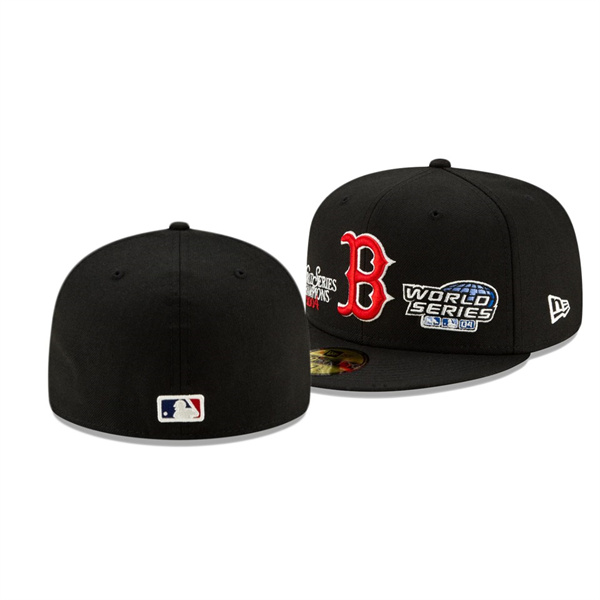 Boston Red Sox 2004 World Series Champions Black 59FIFTY Hat