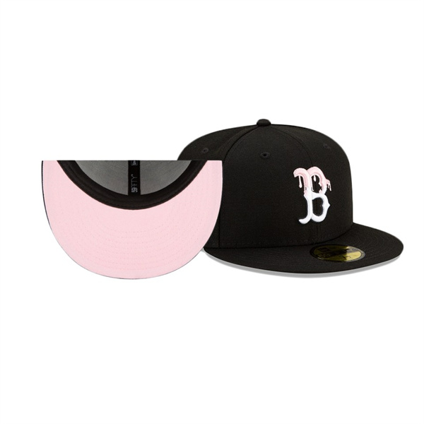 Boston Red Sox Team Drip Black 59FIFTY Fitted Hat