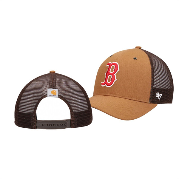 Boston Red Sox MVP Brown Trucker Snapback Hat