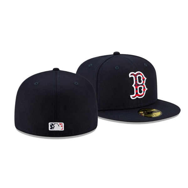 Boston Red Sox 2021 Independence Day Navy 59FIFTY 4th Of July Hat