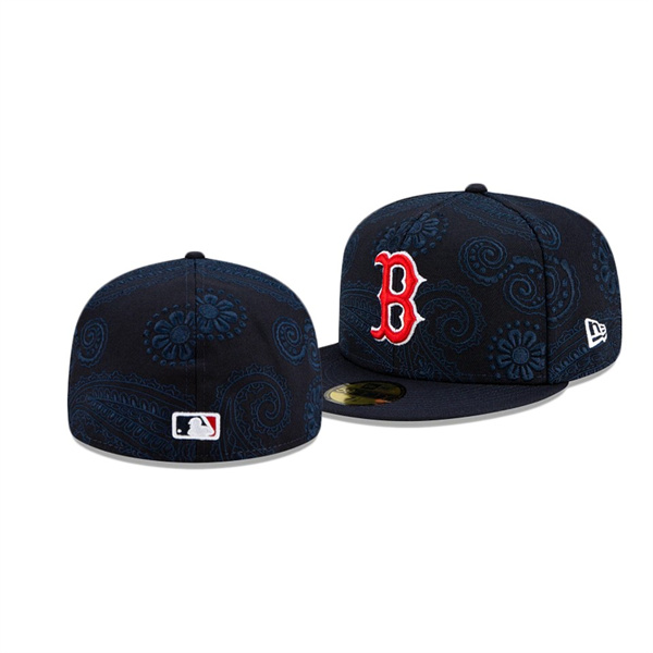 Men's Red Sox Swirl Navy 59FIFTY Fitted Hat