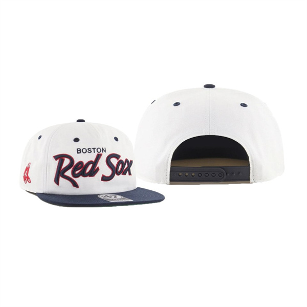 Men's Boston Red Sox Cooperstown Crosstown White Captain Rf Hat