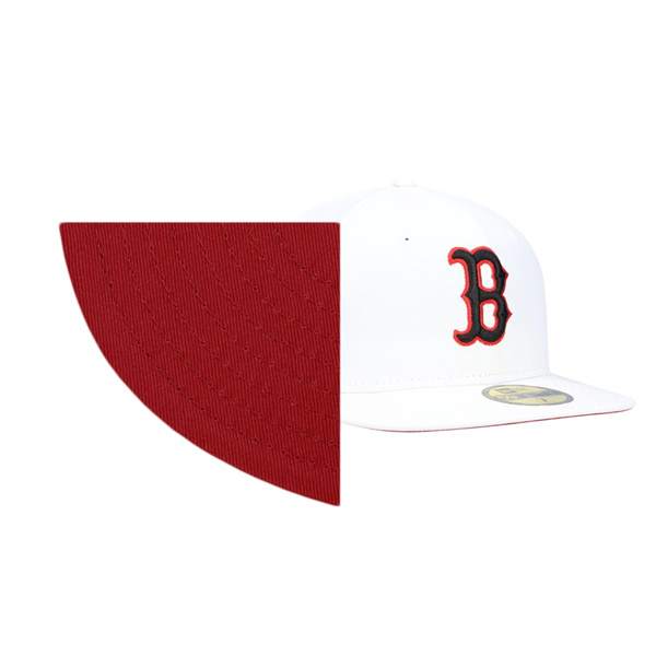 Boston Red Sox Red Undervisor White 2013 World Series Patch 59FIFTY Hat